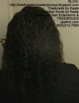 Tree Braids Cornrows, Wet and Wavy human hair- Back2290.