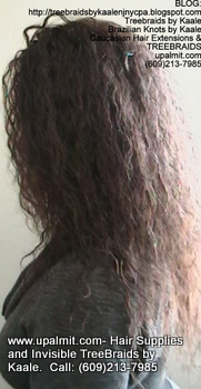 Tree Braids- Cornrows with Wet n Wavy human hair, Left2325.