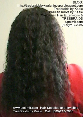 Tree Braids with KAALE Brand Wet n Wavy own human hair Back358.