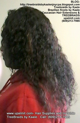 Tree Braids with KAALE Brand Wet n Wavy own human hair Left359.
