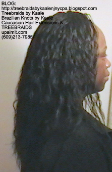Tree Braids Cornrows, Wet and Wavy human hair- Right2295.