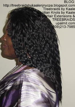 Tree Braids with KAALE human hair Left335.
