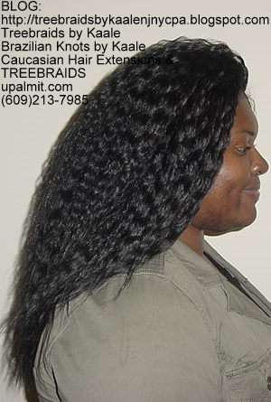 Tree Braids with Wet n Wavy KAALE Brand human hair Right324.