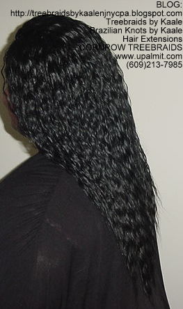 Tree Braids using KAALE Brand Wet n Wavy hair Left198.