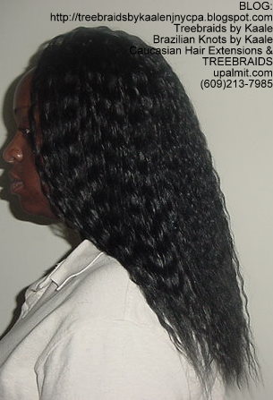 Tree Braids using KAALE Brand Wet n Wavy Tangle Free hair Left300.