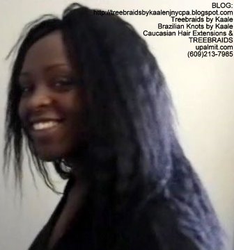 Tree Braids- Cornrows with Wet n Wavy human hair Left2313.