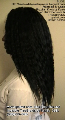Tree Braids with KAALE Brand Wet n Wavy own human hair Left363.