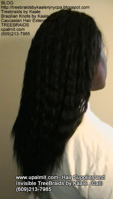 Tree Braids with KAALE Brand Wet n Wavy own human hair Right364.