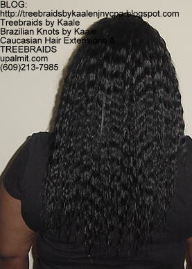Tree Braids with Wet n Wavy KAALE Brand human hair Back318.