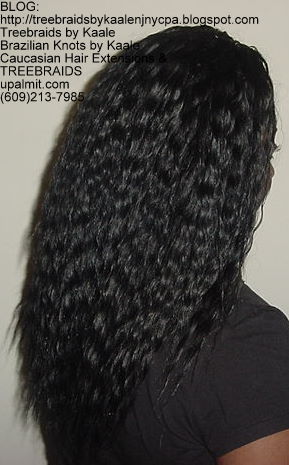Tree Braids with Wet n Wavy KAALE Brand human hair Right320.