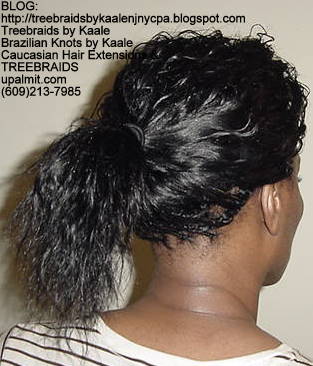 Treebraids with Wet n Wavy human hair Back22197.