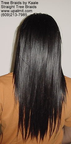 Straight TreeBraids- Back.