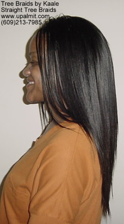 Straight TreeBraids- Left side.