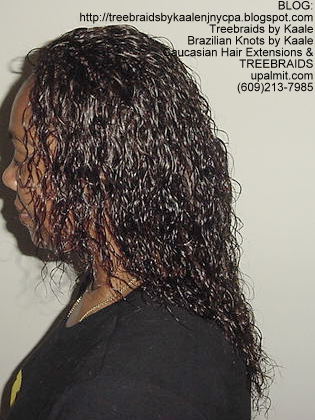 Treebraids with Wet and Wavy human hair Left2173.