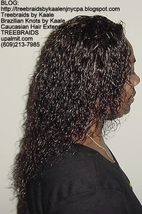 Treebraids with Wet and Wavy human hair Right2174.