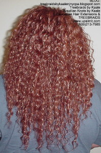 Tree Braids by Kaale- Cornrow treebraids with Invisible Hairline and deep bulk hair- Back.