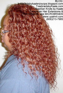 Tree Braids by Kaale- Cornrow treebraids with Invisible Hairline and deep bulk hair- Left.