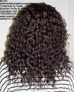 Tree Braids by Kaale- Cornrows with deep bulk hair An2 Back.