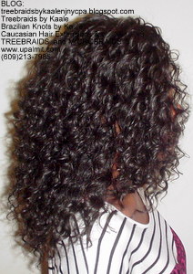 Tree Braids by Kaale- Cornrows with deep bulk hair An2 Right.