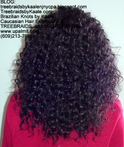 Tree Braids by Kaale- Cornrows with deep bulk hair An3 Back.