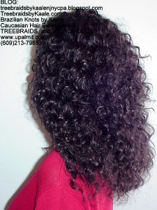 Tree Braids by Kaale- Cornrows with deep bulk hair An3 Left.