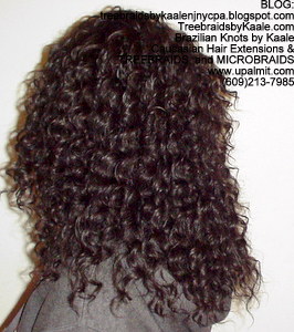 Tree Braids by Kaale- Cornrows with deep bulk hair Left.