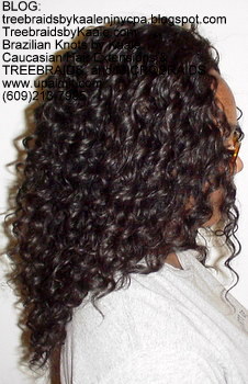 Tree Braids by Kaale- cornrows with deep bulk human hair Right2716.