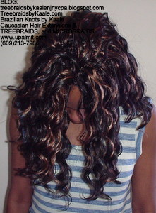 Tree Braids by Kaale, cornrow treebraids in curly A6Front2013.