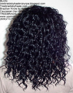 Tree Braids by Kaale- Cornrows with deep bulk hair Di3 Back.