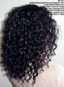 Tree Braids by Kaale- Cornrows with deep bulk hair Di3 Right.