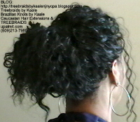 Tree Braids by Kaale- Individuals with curly hair color #1b Ponytail2449.