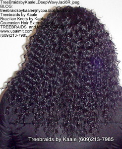 Tree Braids by Kaale- Cornrows with deep bulk hair Ma Back 1.