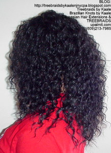 Tree Braids by Kaale- Cornrows with deep bulk hair AdLeft.