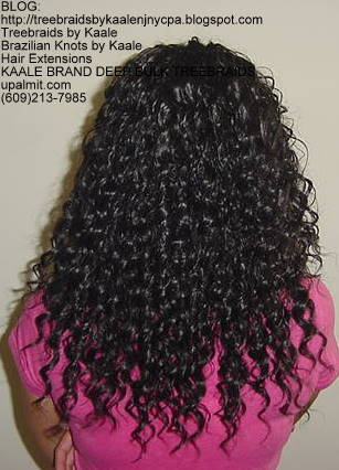 Deep Bulk Wavy KAALE Brand human hair Treebraids Back2160.