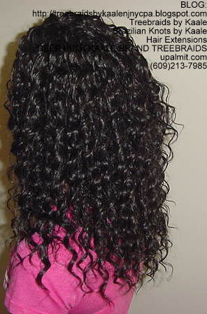 Deep Bulk Wavy KAALE Brand human hair Treebraids Left2162.