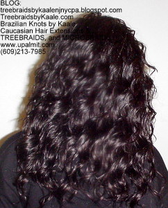 Tree Braids by Kaale, individual treebraids with deep bulk hair Back2247.