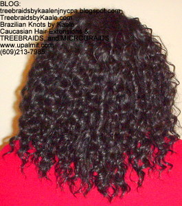 Tree Braids by Kaale- Traditional cornrow treebraids with Deep Bulk hair Back2260.