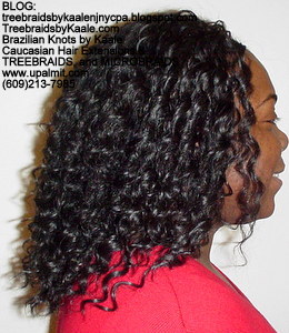 Tree Braids by Kaale- Traditional cornrow treebraids with Deep Bulk hair Right2712.