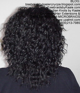 Tree Braids by Kaale- Individual Treebraids with wavy hair again Back2290.