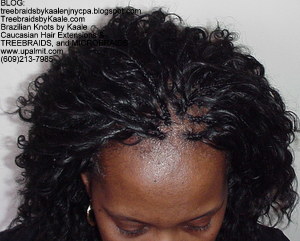 Tree Braids by Kaale- Individual Treebraids with wavy hair again, Top2293.