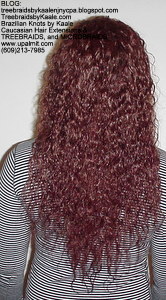 Tree Braids by Kaale- Individual treebraids with wet and wavy hair BackManualMix.