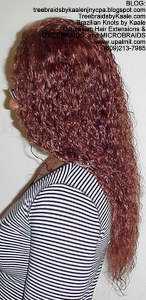 Tree Braids by Kaale- Individual treebraids with wet and wavy hair LeftManualMix.
