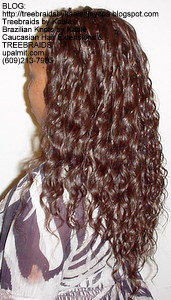 Tree Braids by Kaale- Cornrows with loose deep hair Left6.
