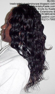 Tree Braids by Kaale- Cornrow treebraids with wavy hair Left7.