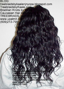 Tree Braids by Kaale- Cornrow treebraids with wavy hair Back7.