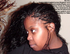 Tree Braids by Kaale- Indian remy hair in individual treebraids, Left2263.