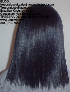 Tree Braids by Kaale- Cornrows with Straight Yaky hair Back2742.