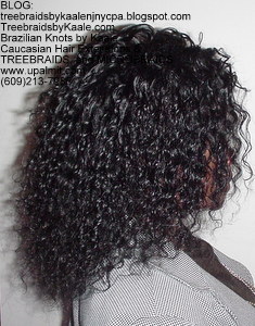 Tree Braids by Kaale- cornrow treebraids with Brazilian hair from RemyHairSales.com, Right.