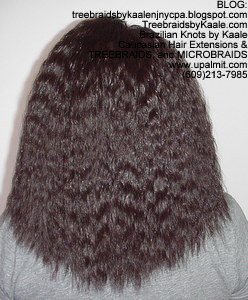 Tree Braids by Kaale- Double Breasted Cornrows with Spanish bulk human hair Back2754.