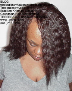 Tree Braids by Kaale- Double Breasted Cornrows with Spanish bulk human hair Front2756.